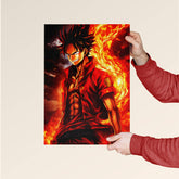 Luffy Fire Fist – One Piece Anime Poster